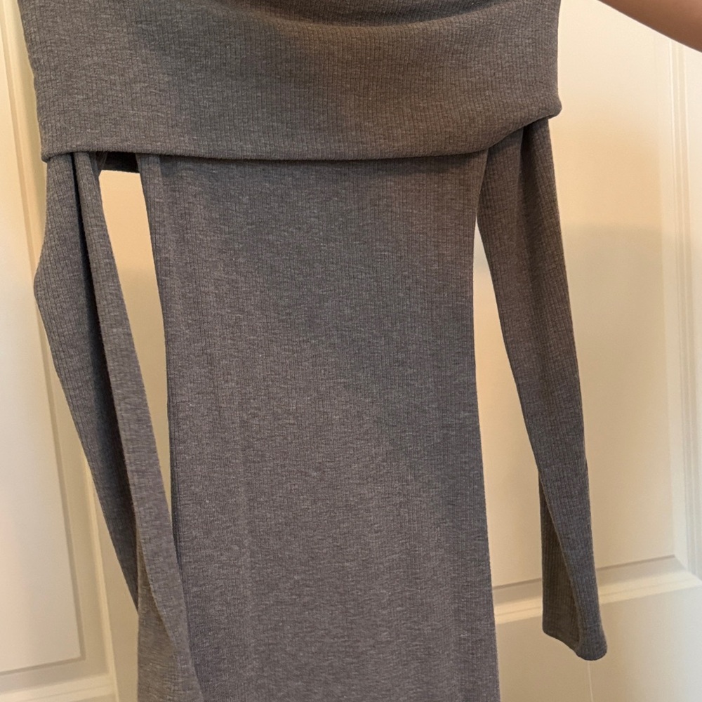 Gray Off-Shoulder Knit Dress. From target size XXS. Brand new